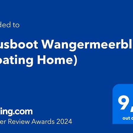 Hausboot Wangermeerblick Schillig Exterior foto